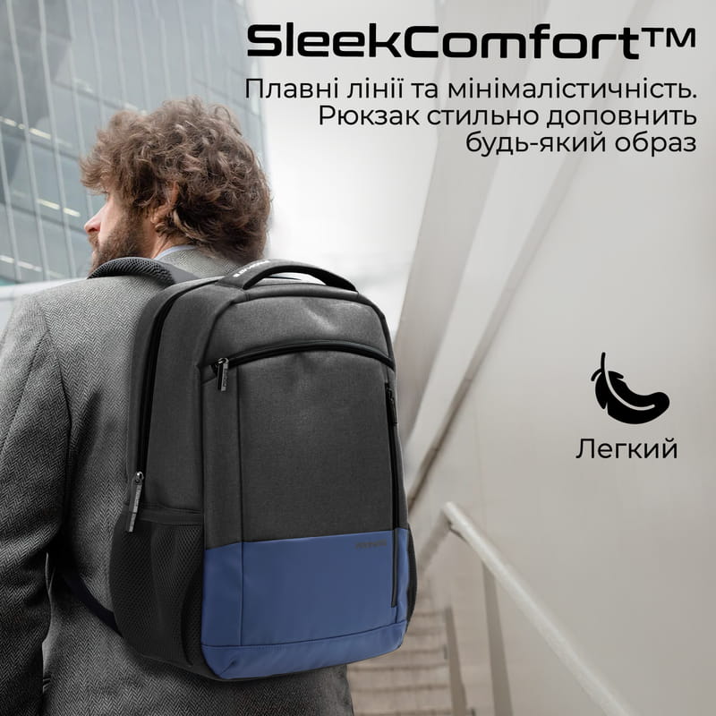 Рюкзак для ноутбука Promate Satchel BP 15.6" Blue