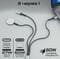 Фото - Кабель Promate USB Type-C - USB Type-C (M/M) Lightning 27W 60W Apple MagSafe 1 2.5W, 4A, 1.5 м, Black (icharge-trio.black) | click.ua