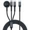 Фото - Кабель Promate USB Type-C - USB Type-C (M/M) Lightning 27W 60W Apple MagSafe 1 2.5W, 4A, 1.5 м, Black (icharge-trio.black) | click.ua