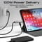 Фото - Кабель Promate USB Type-C - USB Type-C (M/M), 5A, 100W, 1.5 м, Black (portlink-c3.black) | click.ua