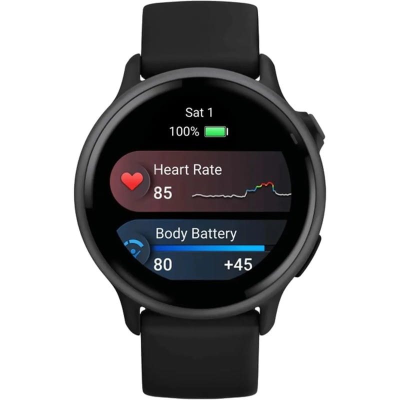 Смарт-часы Garmin Vivoactive 6 Slate with Black Silicone Band (010-02985-40)
