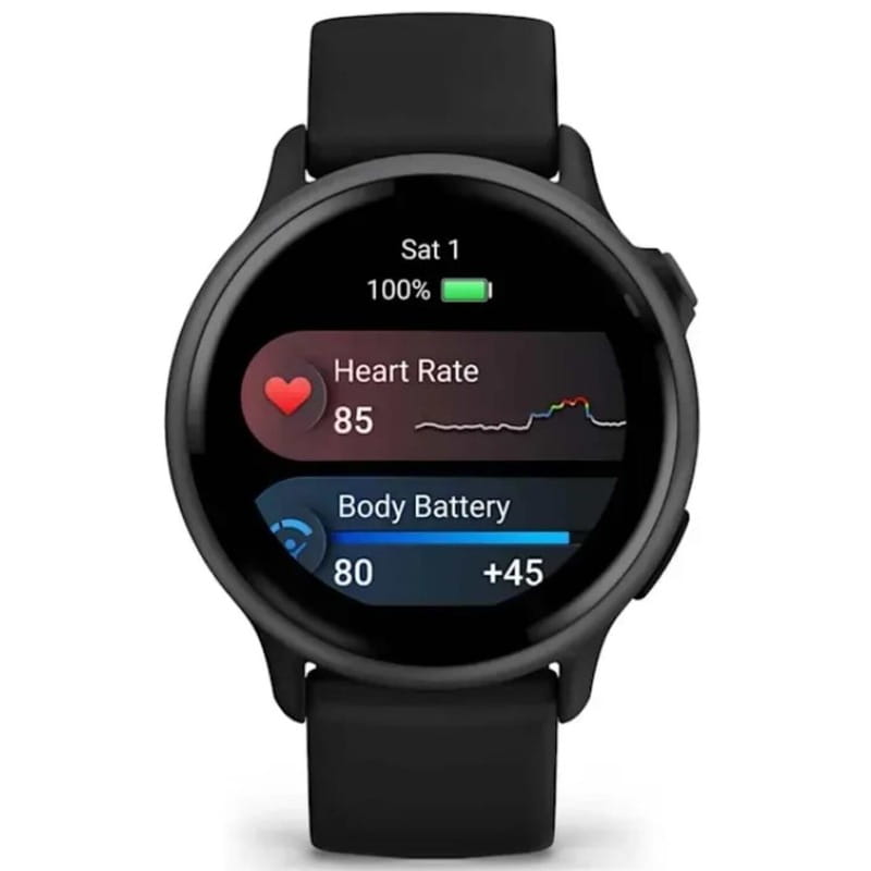 Смарт-часы Garmin Vivoactive 6 Slate with Black Silicone Band (010-02985-40)