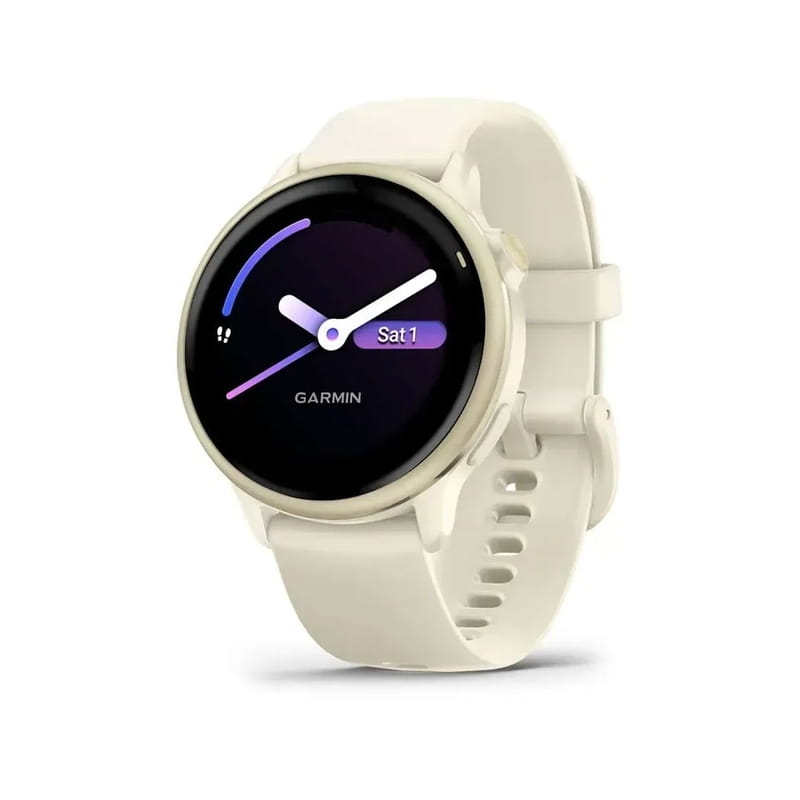 Смарт-часы Garmin Vivoactive 6 Lunar Gold with Bone Silicone Band (010-02985-41)