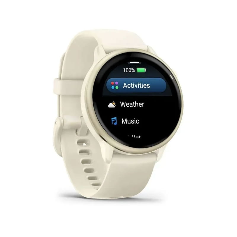 Смарт-часы Garmin Vivoactive 6 Lunar Gold with Bone Silicone Band (010-02985-41)
