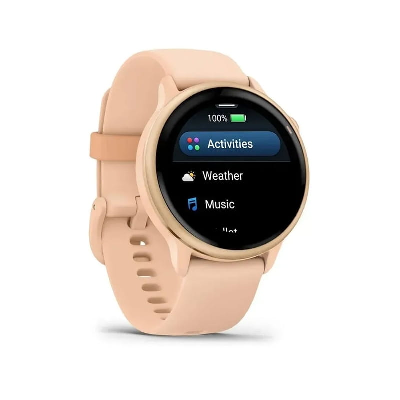 Смарт-часы Garmin Vivoactive 6 Metallic Pink Dawn with Pink Dawn Silicone Band (010-02985-43)
