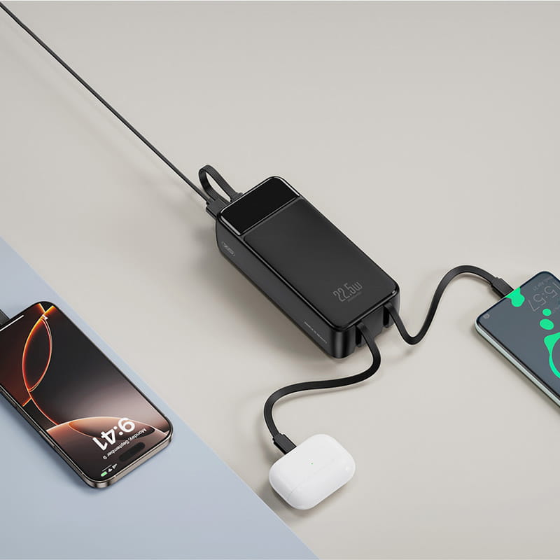 Универсальная мобильная батарея XO PR276 30000mAh 22.5W Black
