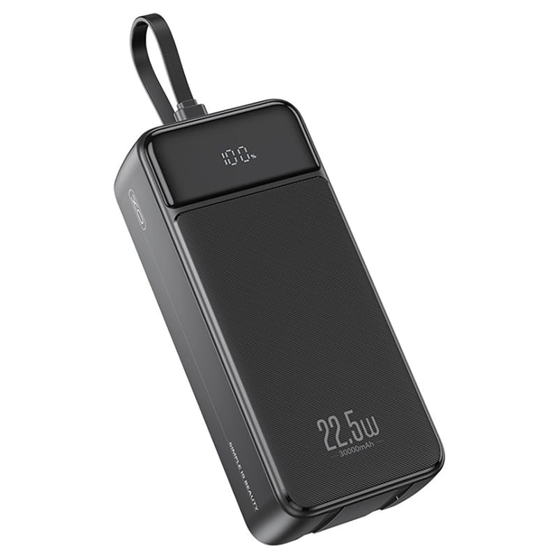 Универсальная мобильная батарея XO PR276 30000mAh 22.5W Black