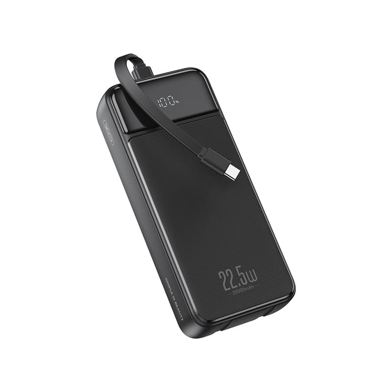 Універсальна мобільна батарея XO PR275 20000mAh 22.5W Black