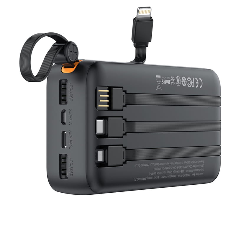 Універсальна мобільна батарея XO PR279 20000mAh 10W Black
