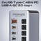 Фото - USB-хаб Promate GegaTower-60w USB Type-C Grey | click.ua