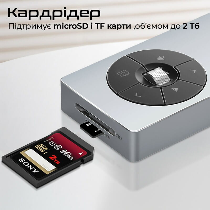 USB-хаб Promate ComandHub-Pro USB Type-C Grey
