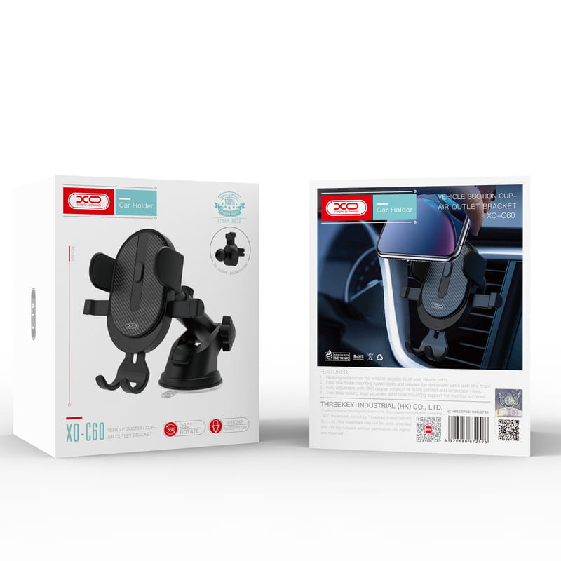 Держатель автомобильный XO C60 Black