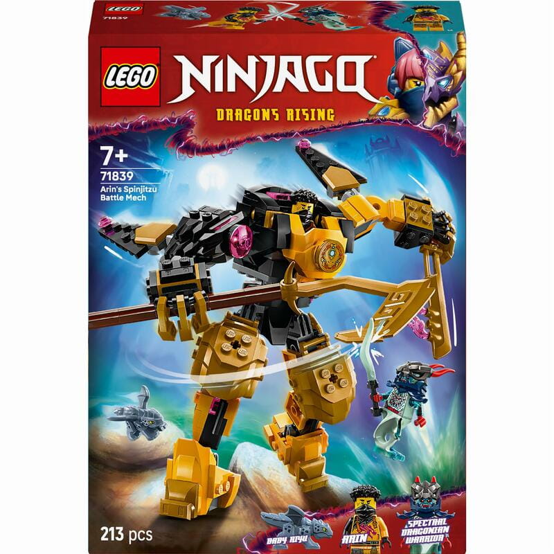 Конструктор LEGO Ninjago Бойовий робот Арін Спін-джитсу (71839)