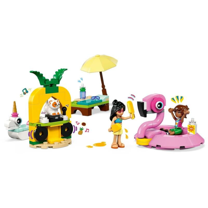 Конструктор LEGO Friends Вечірка єдинорога та фламінго біля басейну (42658)