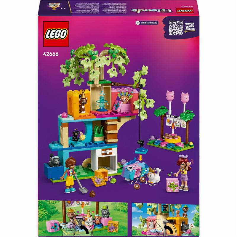 Конструктор LEGO Friends День народження кота і будинок на дереві (42666)