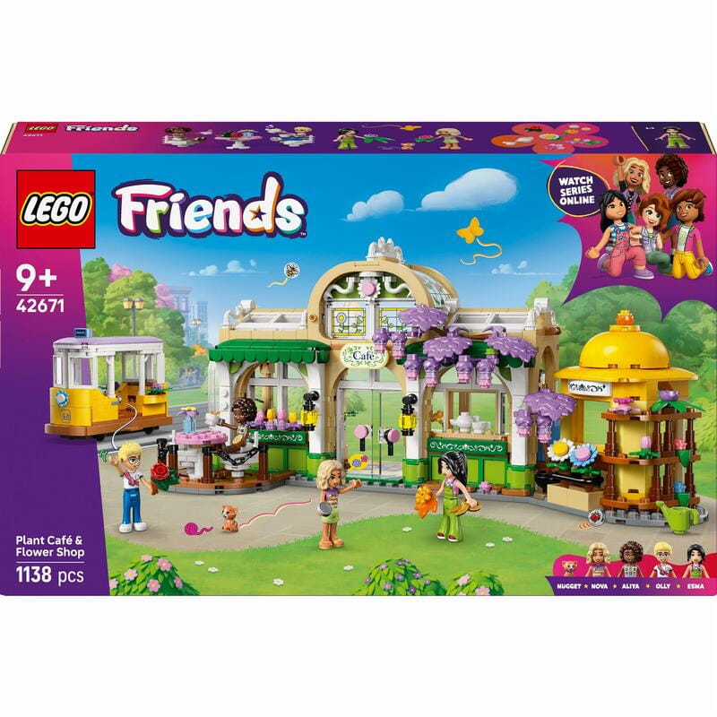 Конструктор LEGO Friends Кофейня с растениями и цветочный магазин (42671)