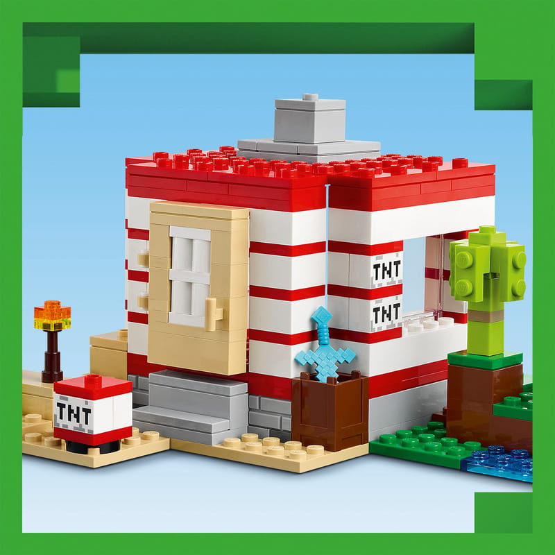 Конструктор LEGO Minecraft Будинок з вибухівки в джунглях (21275)