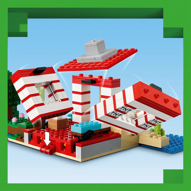 Конструктор LEGO Minecraft Будинок з вибухівки в джунглях (21275)