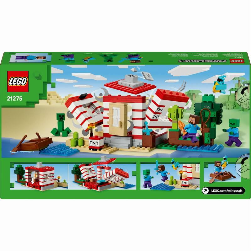 Конструктор LEGO Minecraft Будинок з вибухівки в джунглях (21275)