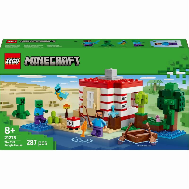Конструктор LEGO Minecraft Будинок з вибухівки в джунглях (21275)