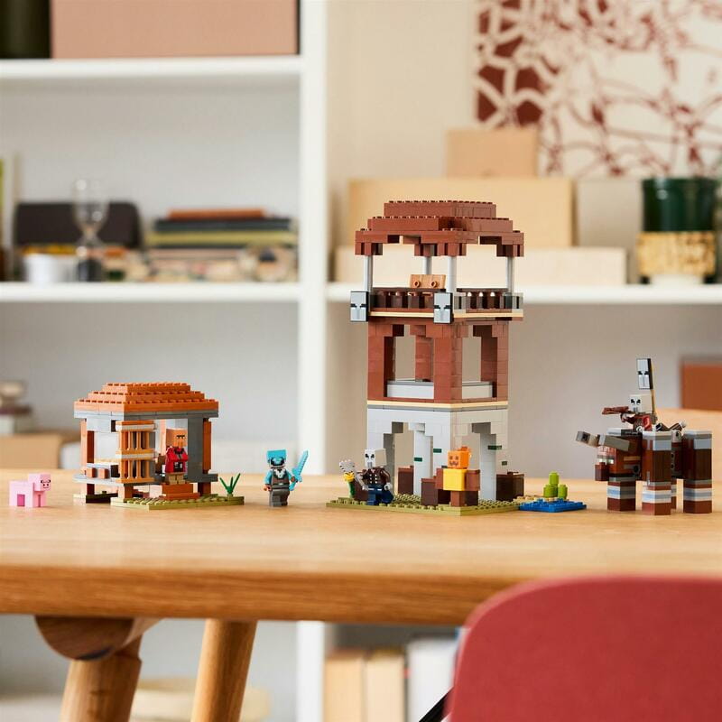 Конструктор LEGO Minecraft Аванпост разбойников и опустошитель (21278)