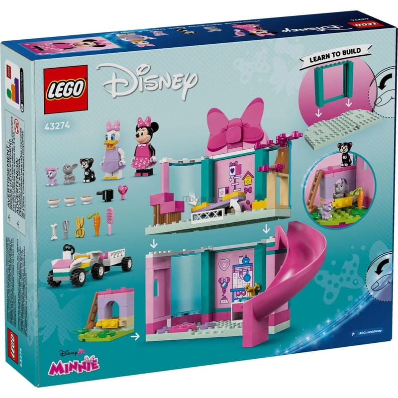 Конструктор LEGO Disney Готель Мінні для домашніх улюбленців (43274)