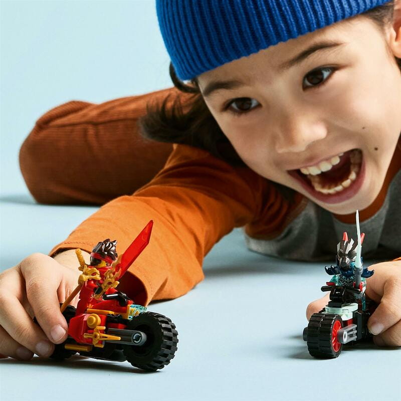 Конструктор LEGO Ninjago Скоростная гонка Кая на мотоцикле (71838)