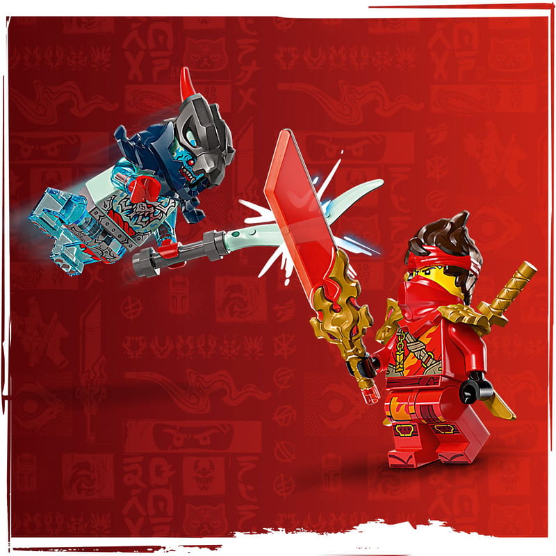 Конструктор LEGO Ninjago Скоростная гонка Кая на мотоцикле (71838)