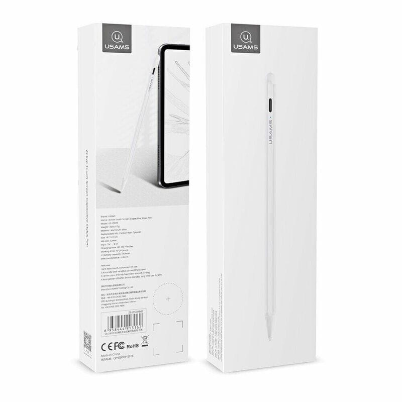 Стилус Usams US-ZB135 (iPad only) White (GM102W) (ZB135DRB01)