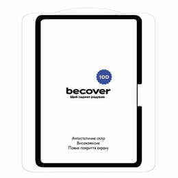 Защитное стекло BeCover 10D для Apple iPad Pro 13" M4 2024 Black (711678)