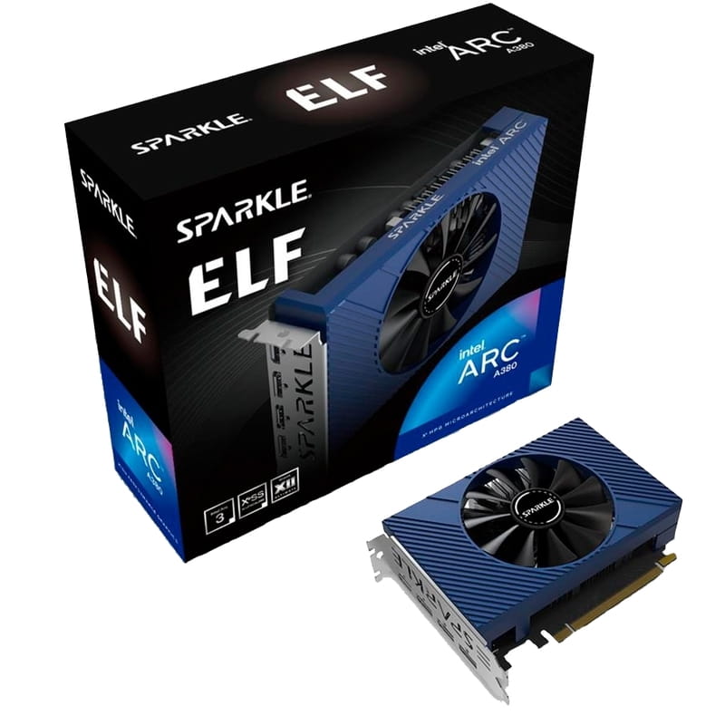 Видеокарта Intel Arc A380 6GB GDDR6 Sparkle (SA380E-6G)