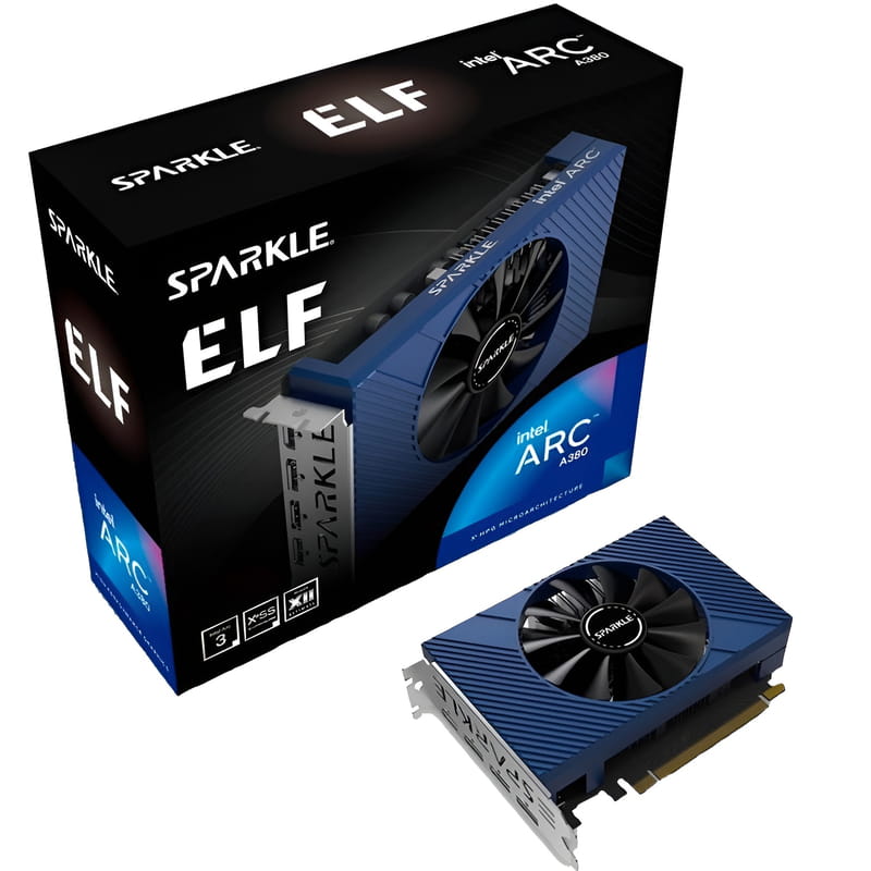 Видеокарта Intel Arc A380 6GB GDDR6 Sparkle (SA380E-6G)