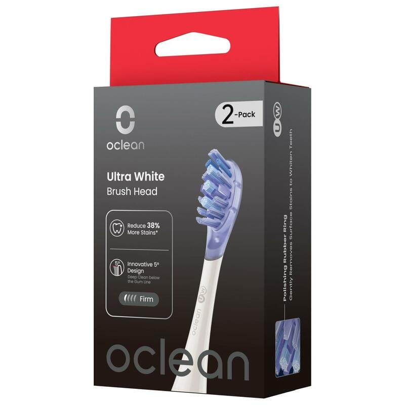 Насадка для зубной электрощетки Oclean Ultra White UW03 2 шт (6970810556995)