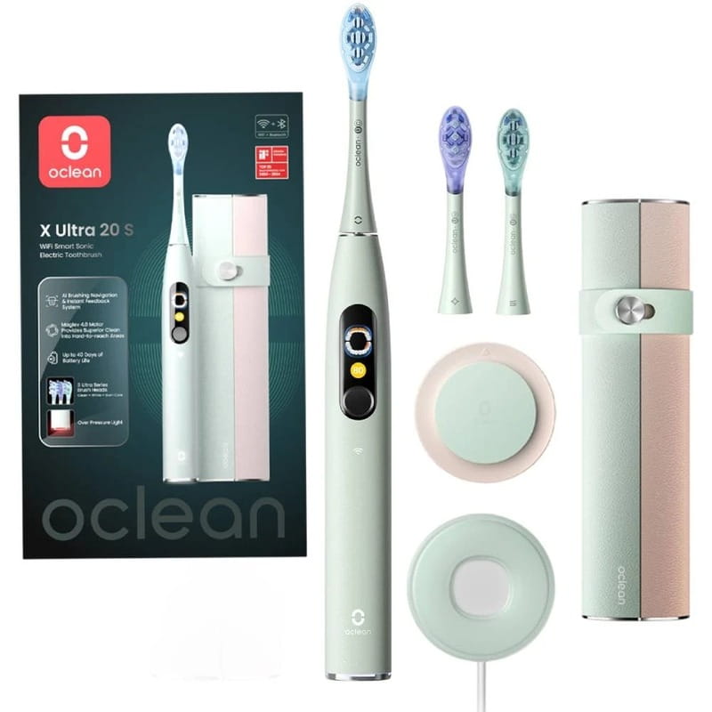 Розумна зубна електрощітка Oclean X Ultra 20 Set Electric Toothbrush Green (6970810557091)