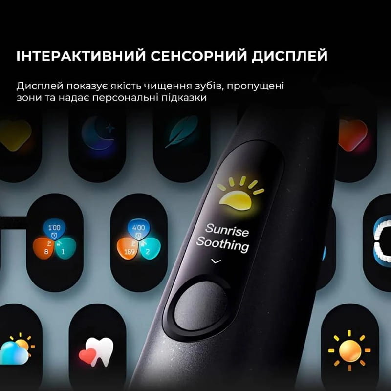Умная зубная электрощетка Oclean X Ultra 20 Set Electric Toothbrush Black (6970810557107)