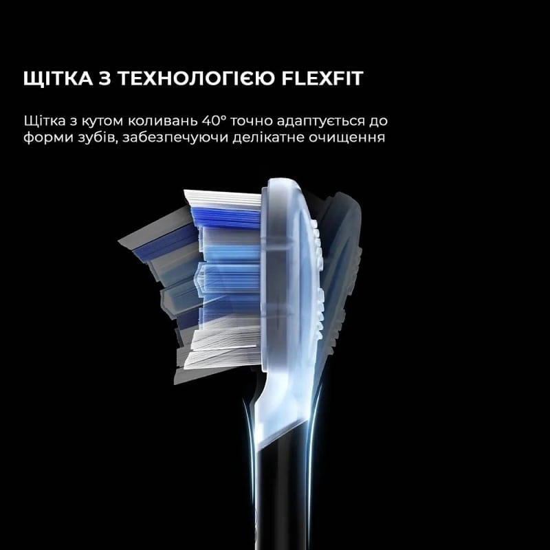 Умная зубная электрощетка Oclean X Ultra 20 Set Electric Toothbrush Black (6970810557107)