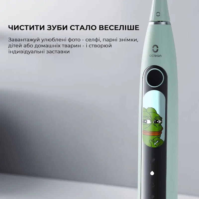 Умная зубная электрощетка Oclean X Pro 20 Electric Toothbrush Green (6970810556902)