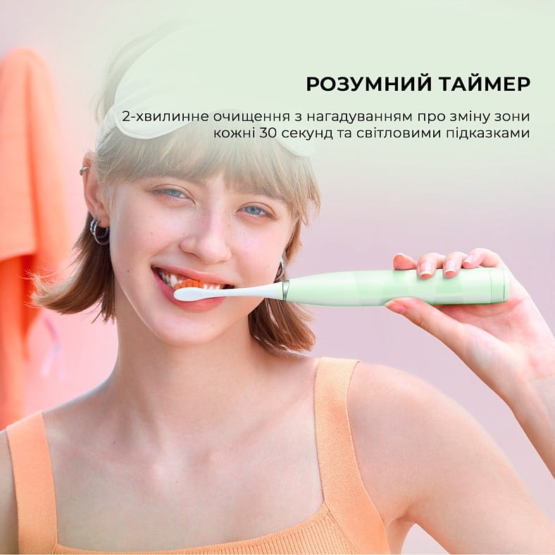 Розумна зубна електрощітка Oclean Flow S Electric Toothbrush Black (6970810557343)