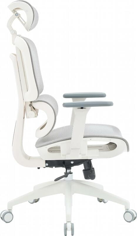 Кресло офисное Officepro Skyline OC680-W-LG-LG White/Light Gray