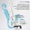 Фото - Кресло офисное Officepro Skyline OC680-W-LG-LG White/Light Gray | click.ua