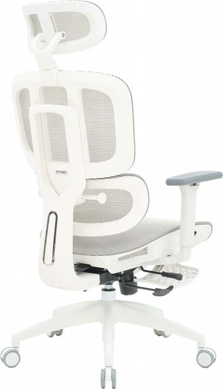 Кресло офисное Officepro Skyline Footrest OC750-W-LG-LG White/Light Gray