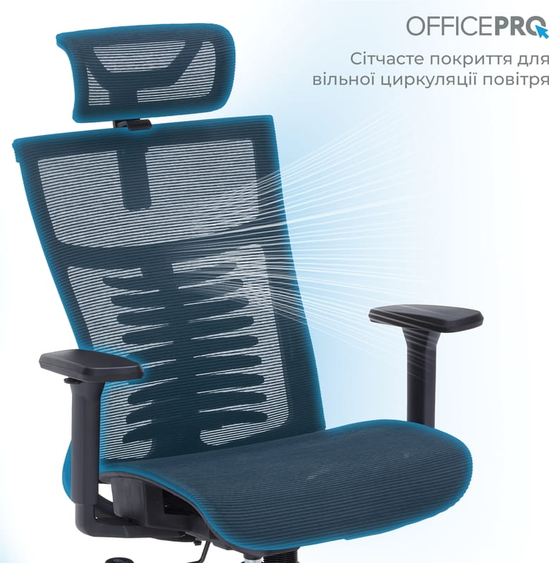 Крісло офісне Officepro Balance OC620-B-B-B Black