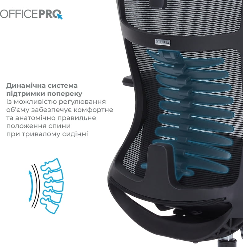 Крісло офісне Officepro Balance OC620-B-B-B Black