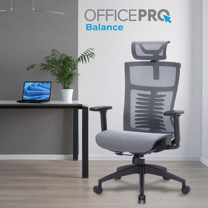 Крісло офісне Officepro Balance OC620-B-DG-DG Black/Dark Gray