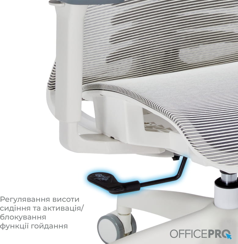 Кресло офисное Officepro Balance OC620-W-LG-LG White/Dark Gray