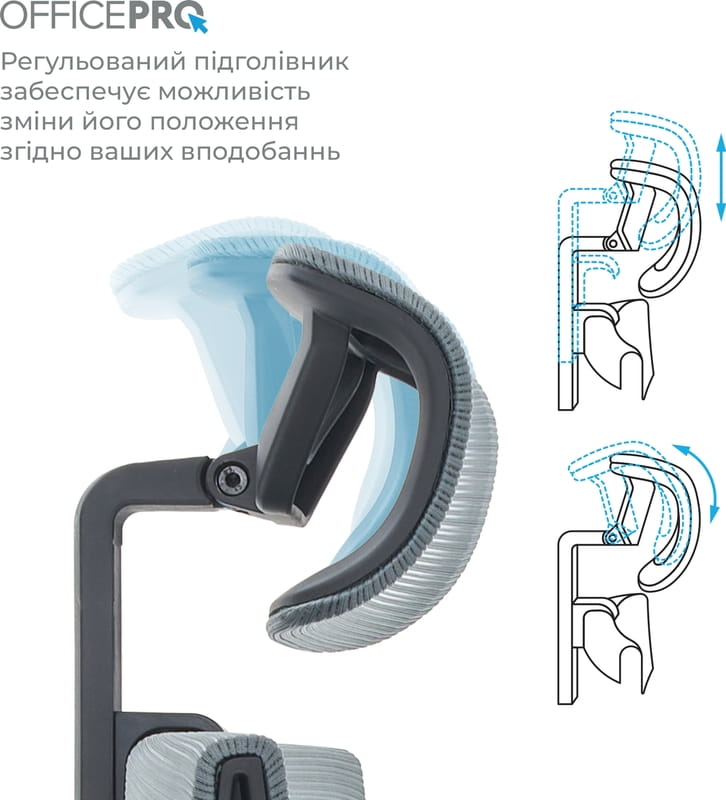Крісло офісне Officepro Elegant OC660-B-DG-DG Black/Dark Gray