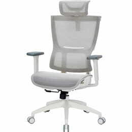 Кресло офисное Officepro Elegant OC660-W-LG-LG White/Light Gray