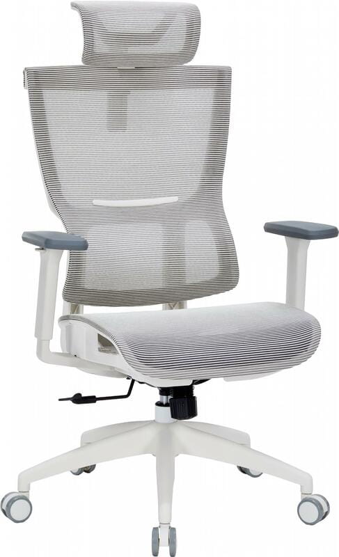 Кресло офисное Officepro Elegant OC660-W-LG-LG White/Light Gray