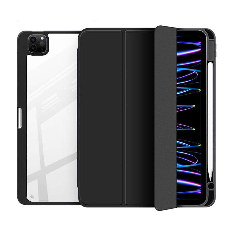 Чeхол-книжка BeCover Soft Edge TPU с креплением Apple Pencil для Apple iPad Pro 12.9 2020/2021/2022 Black (711708)