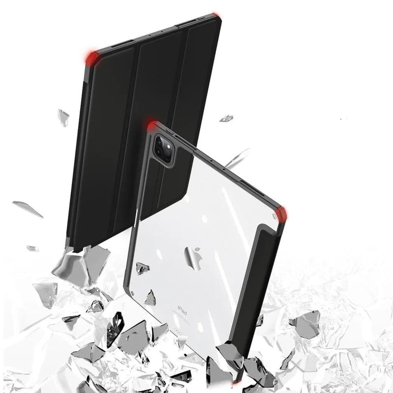 Чeхол-книжка BeCover Soft Edge TPU с креплением Apple Pencil для Apple iPad Pro 12.9 2020/2021/2022 Black (711708)